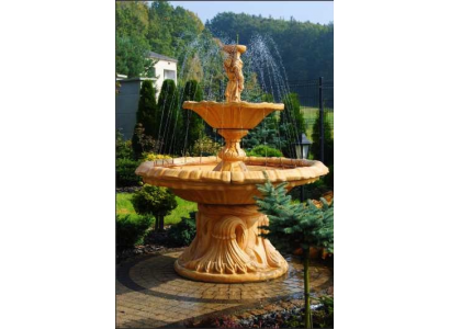 Dekorativen Zierbrunnen Springbronnen Figur Brunnen Dekoratioun Gaart Fontein Weiher SHELLA
