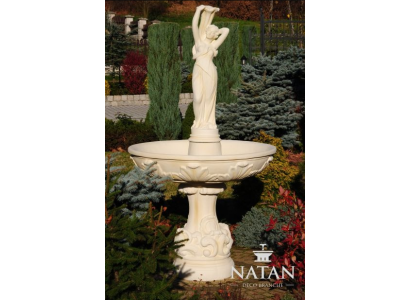 Dekorative Springbrunnen 180cm Skulptur Brunnen Deko Gaart Fontaine Weier Neien