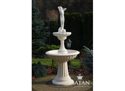 Dekorativen Ziwwerl, Sprangbur Well 207cm, Skulptur Brunnen, Dekor Gaart, Fontän, Dëmp, Nei