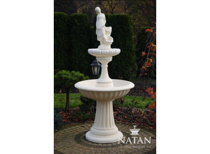 Dekorative Quellbrunnen Skulptur 197cm Brunnen Deko Gaart Fontaine Weier Nei