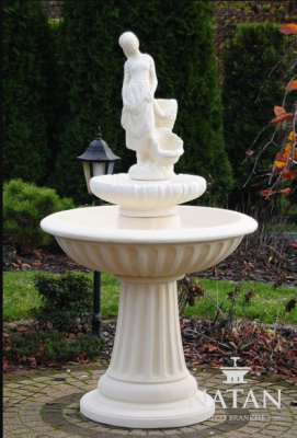 Dekobrunnen Springbrunnen 162 cm Skulptur Brunnen Deko Gaart Fontaine Téik Nei