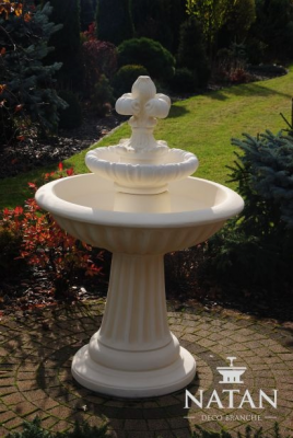 Zéierbrunnen Sprangbuer Skulptur Buer Dekoratioun Gaart Fontaine Nei 1136cm