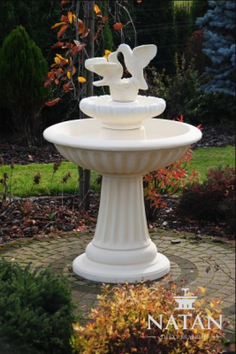Dekorativen Zierbrunnen Skulptur 136cm Brunnen Gartendekor Fontaine Weiher Nei