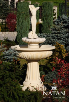 Dekorativen Zierbrunnen Springbrunnen 174cm Skulptur Brunnen Gaart Dekoratioun Fontaine Weier Nei
