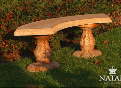 Bank Bänk Miwwelen Terrasse Gaart Roueg Ecke Beton Sëtz Bänk Réimesche Stil