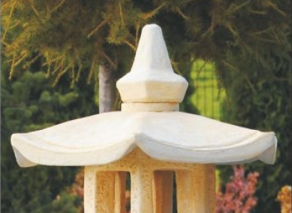 Baussebeliichtungslaterne Luucht Terrassesteen Skulptur Luucht Beliichtung Gaart