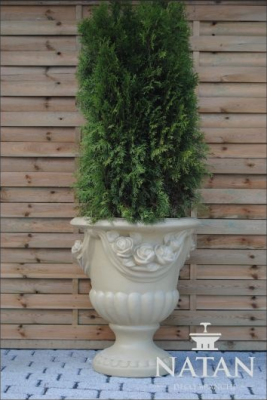 Design-Blummendëppe, Top-Planz-Kübelen, Gefäß-Töpper, Figur, Këscht, Skulptur PETRA Nei