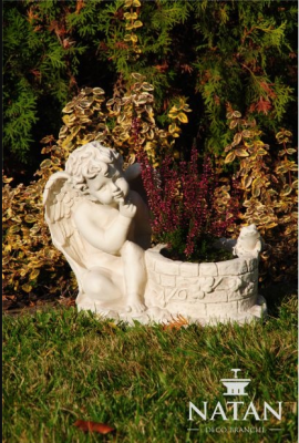 Këscht Blummen Eemer Planz Gefäss Graf Schmuck Gaart Dekoratioun Statu Stee