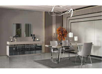 Iessgrupp Iesszëmmer Grupp Iessplaz Iessdësch Still 10-Stéck Holz Gro