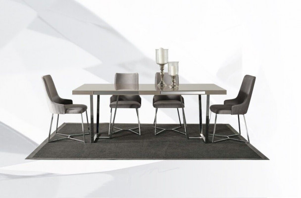 Iessgrupp Iesszëmmer Grupp Iessplaz Iessdësch Still 10-Stéck Holz Gro