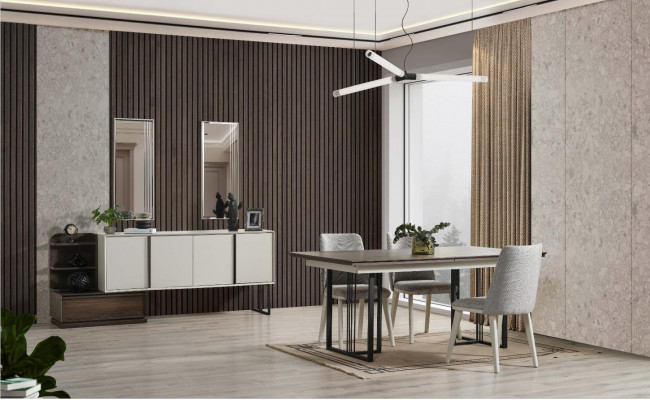 Iess-Eck Iessgrupp Iesszëmmer Grupp Iessdësch Still 10-Stéck Holz Wäiss