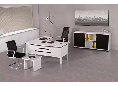 Luxus Büro Set Büro Miwwelen Eckschreifdëscher Büromiwwelen Holz