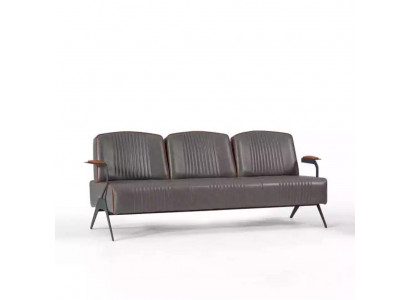 Sofa Couch Drësëtzer Aarbechtszëmmer Büro Ariichtung Polstersofa 3 Sëtzer