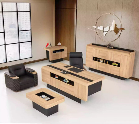 Designer Holzbureau Aarbechtszëmmer Miwwelen Luxus Dëscher Büro Neien