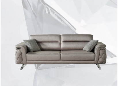 Dreesëtz Sofa 3 Sëtzer Polstersofa Gromodernt Stoffsofa Design