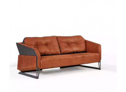 Designer Orange Canapé Aarbechtszëmmer Büro Miwwelen Couch 3-Sëtzer Nei