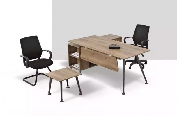 Komplett Büro-Set Büroausstattung Schreifdëscher Kaffeisdësch Design