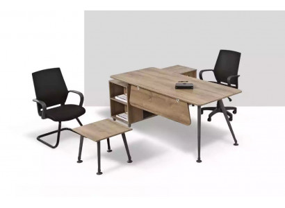 Komplett Büro-Set Büroausstattung Schreifdëscher Kaffeisdësch Design