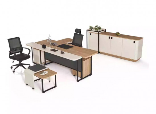 Eckschreibtisch Aarbechtsraum Büro Office Modern Designer Nei Miwwelen