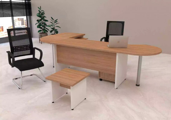 Designer-Set 2 Stéck Moderne Büro-Komplett Eckschreibtisch