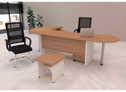Designer-Set 2 Stéck Moderne Büro-Komplett Eckschreibtisch