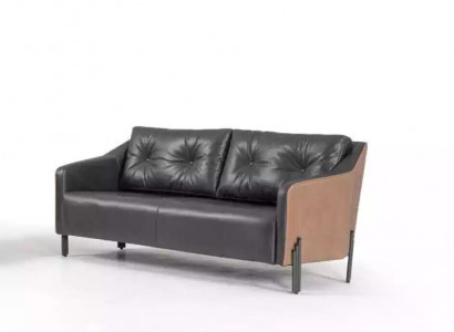 Arbechtszëmmer Canapé Couch 3 Plazen Textil Polster Stoff Nei Büro Miwwelen