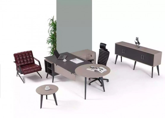 Büro Miwwelen Eckschreibtisch Modern Luxus Dësch Designer Aarbechtszëmmer Dëscher