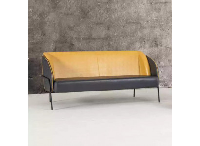 Modern Konschtlieder Sofa 3 Sëtzer Aarbechtszëmmer Stoff Polster Miwwel Design