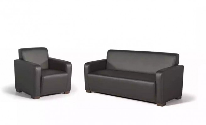 Büroariichtung Sofa 3-Sëtzer Designer Aarbechtszëmmer Miwwelen Textil Modern