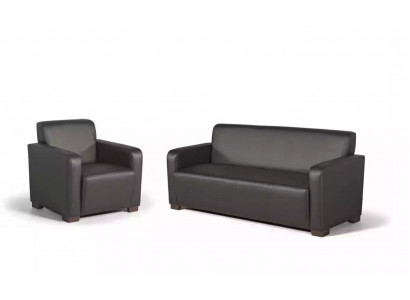 Büroariichtung Sofa 3-Sëtzer Designer Aarbechtszëmmer Miwwelen Textil Modern