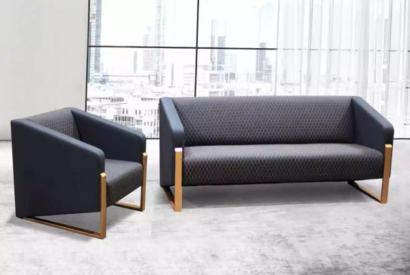 Canapé 2 Sëtz Luxus Miwwelen Canapé Modern Designer Aarbechtsraum Büro Miwwelen