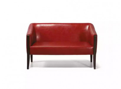Sofa 2 Sëtzer Aarbechtszëmmer Stil Modern Textil Méiwer Büro-Méiwer Luxus Couch