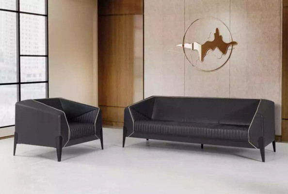 Designer Büro Sessel Textil Miwwelen Stoff Schaffzëmmer Ariichtung Polstersessel