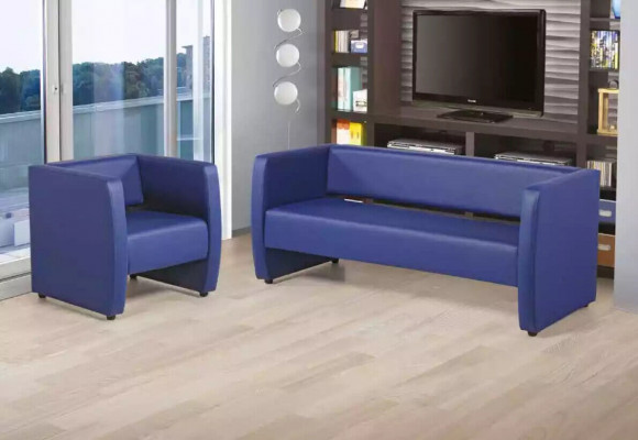 Sofa 2 Plaz Luksus Canapé Aarbechtszëmmer Büroeinrichtung Textil Miwwelen
