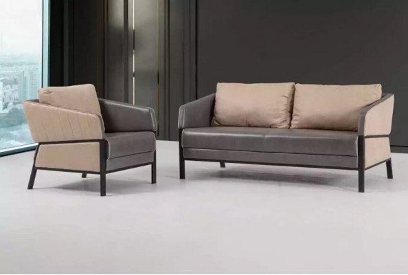 Luxus Fauteuil Textil Miwwelen Büro Ariichtung Aarbechtszëmmer Polstersëtz