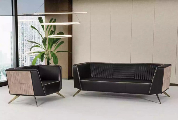 Luxus schwaarze Fautteuil Schaffzëmmer Sëtz Modern Designer Büro Miwwel