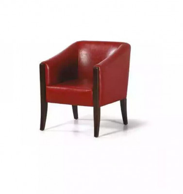 Roude Stull Textil Miwwelen Stil Modern Büromiwwelen Aarbechtszëmmer Design Holz