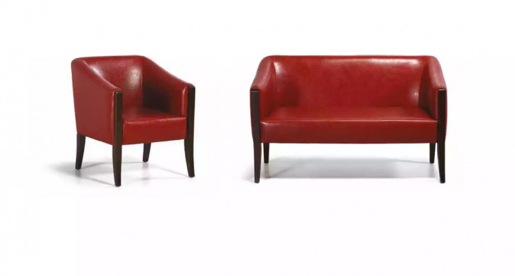 Roude Stull Textil Miwwelen Stil Modern Büromiwwelen Aarbechtszëmmer Design Holz