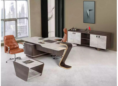 Luxus Holzcouchtisch Aarbechtszëmmer Büro Miwwelen Modern Designer Nei