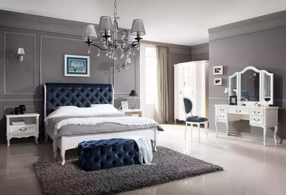 Bett Stoff Design Duebel Better Luxus Modern Hotel Gestell Schlofzëmmer
