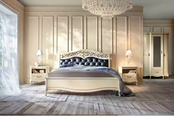 Bett Miwwel Design Better wäiss Duebelbett Luxus Schlofkummer Holz