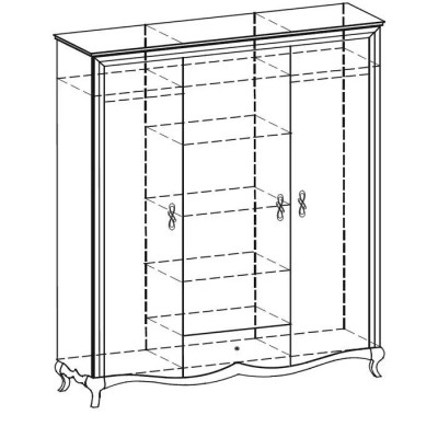 Schlofzëmmer Kleederschaf Holz Massiv Holz Schief Garderobe Ariichtung