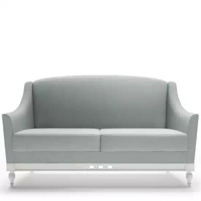 Canapé 2 Plazen Canapéen Design Luxus Textil Holz Polster Zwëschesëtzer Couchen