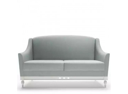 Canapé 2 Plazen Canapéen Design Luxus Textil Holz Polster Zwëschesëtzer Couchen
