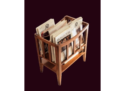Wunnzëmmer Design Miwwel Dageszeitungsgezei Regal Holzstänner Italienesch Dageszeitung