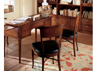 Iesszëmmer Still Luxus Fauteuil Stull Holz Brong Still Wunnzëmmer Miwwelen Lehnstull