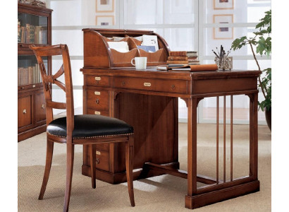 Stull Büro Luxus Fauteuil Iessdësch Holz Lehnstull Miwwelen Design Bizzotto Italien