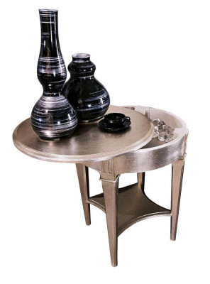 Design Nuetsdësch Konsole Bäistell Schlofzëmmer Holz Glanz Dëscher Konsolen