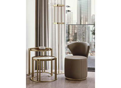 Schlofzëmmer Miwwelen Design Fauteuil Stull Fauteuil Dréierfauteuil Lehnstull Bizzotto Nei