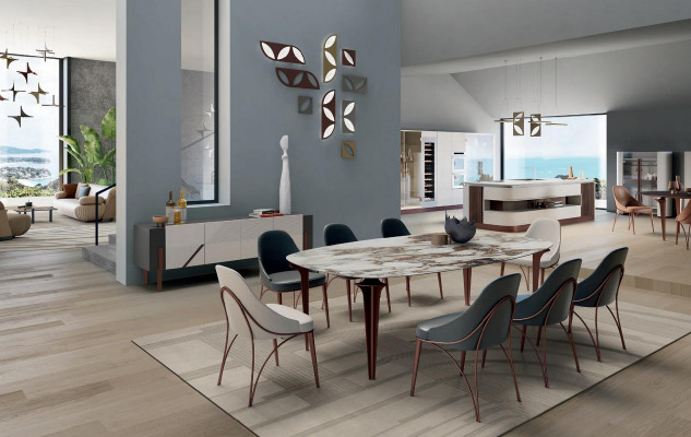 Stull Iesszëmmerstull Stoff Iesszëmmer Still Design Edelstol Braun Bizzotto Nei